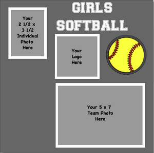 Softball (Girls) 2 1/2 x 3 1/2 + 5 x 7