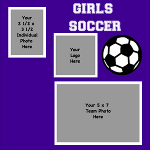 Soccer (Girls) 2 1/2 x 3 1/2 + 5 x 7