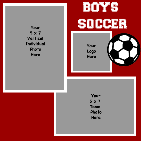 Soccer (Boys) 5 x 7 Vert + 5 x 7
