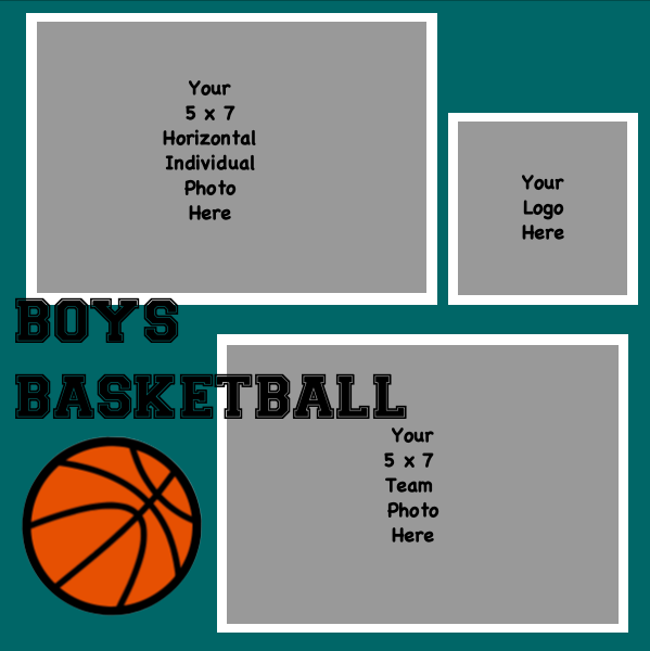Basketball (Boys) 5 x 7 Horiz + 5 x 7