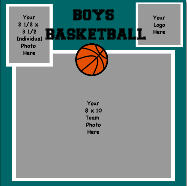 Basketball (Boys) 2 1/2 x 3 1/2 + 8 x 10