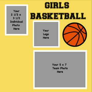 Basketball (Girls) 2 1/2 x 3 1/2 + 5 x 7