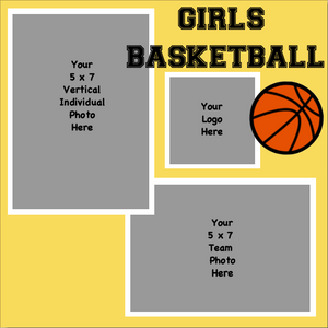 Basketball (Girls) 5 x 7 Vert Ind + 5 x 7