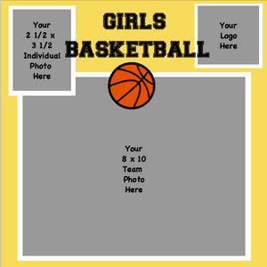 Basketball (Girls) 2 1/2 x 3 1/2 + 8 x 10