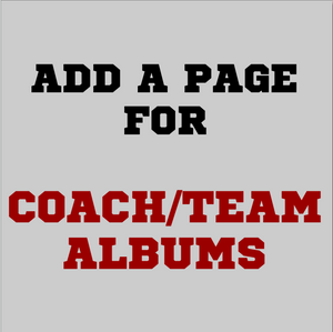 Team Add a Page - For Coach/Team Albums