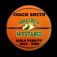Custom Hand Painted Basketball for The Coach / Asst. Coach
