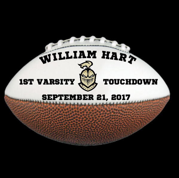 Custom Hand Painted Football for Individual Accomplishment
