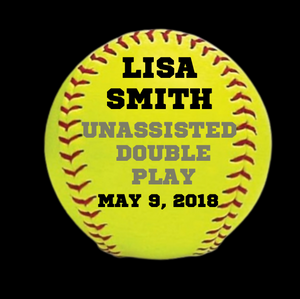 Custom Hand Painted Softball for Individual Accomplishment