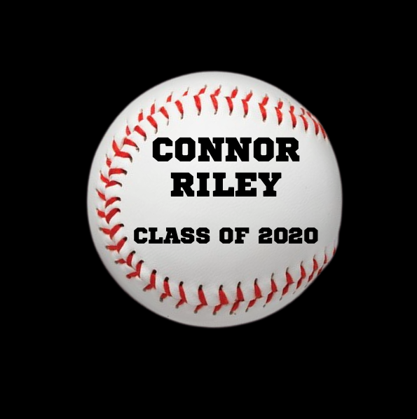 Custom Hand Painted Baseball for High School Signing Day
