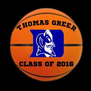 Custom Hand Painted Basketball for Signing Day