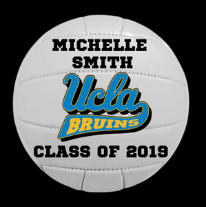 Custom Hand Painted Volleyball for Signing Day / College