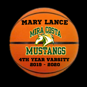 Custom Hand Painted Basketball for Team Awards / Accomplishments
