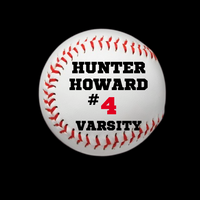 Custom Hand Painted Baseball for Individual Team Member
