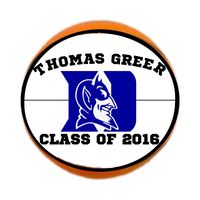 Custom Hand Painted Basketball for Signing Day