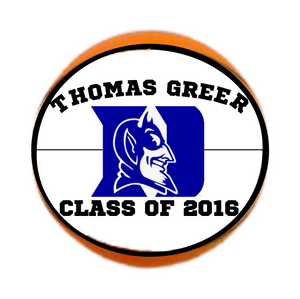 Custom Hand Painted Basketball for Signing Day