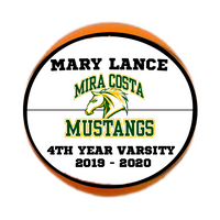 Custom Hand Painted Basketball for Team Awards / Accomplishments