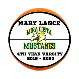 Custom Hand Painted Basketball for Team Awards / Accomplishments